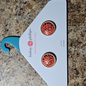 Lindsay Phillips Vibrant Coral Shoe Snaps